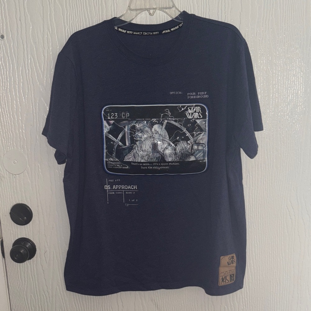 Disney Parks Star Wars Concept Artwork Men's Graphic Tee - Navy